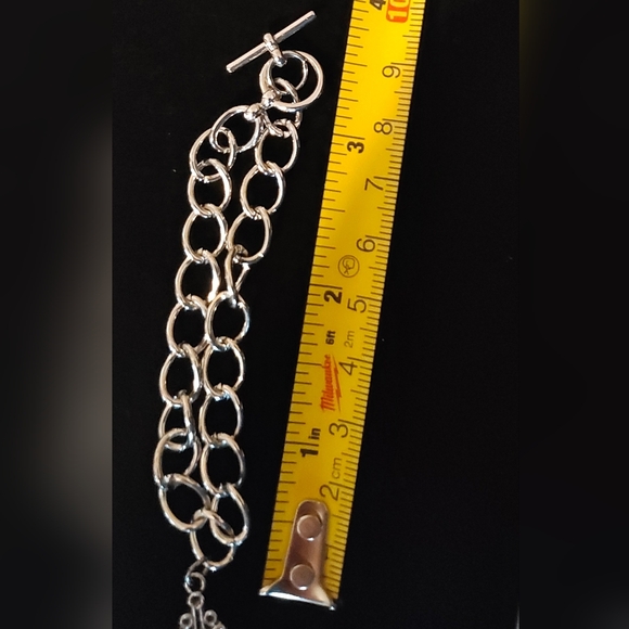 Silver Tone Birdhouse Charm Bracelet 7" and Earring Set Handmade - Picture 3 of 5